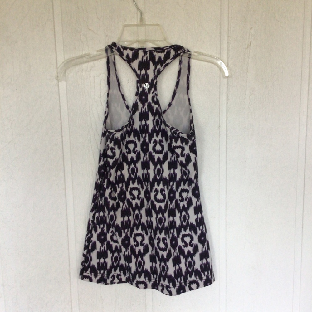 LULULEMON IKAT RACERBACK TANK TOP SIZE 4 - Picture 6 of 10